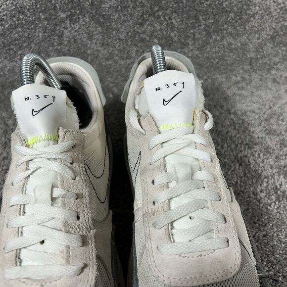 Nike Daybreak Type N.354 CJ1156-100 Mens Sz 6.5 White Black Waffle Running Shoes - Picture 4 of 12